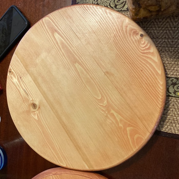 PERSONALIZED lazy susan hand made woodworking - Picture 2 of 3